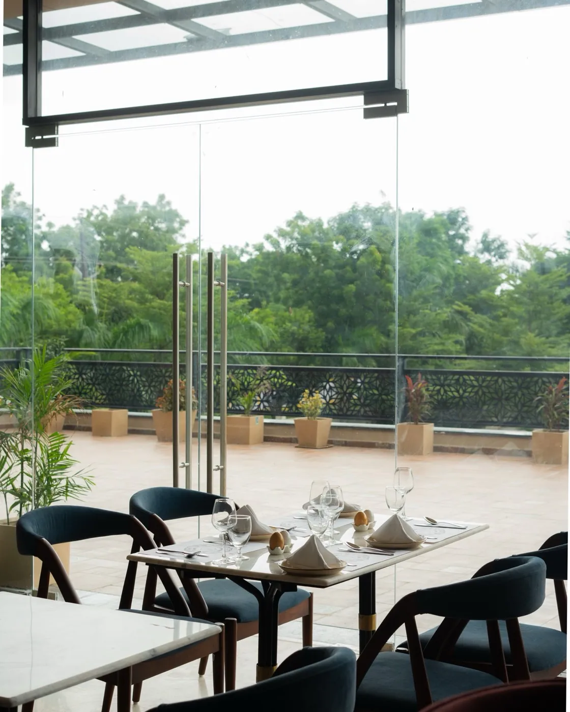 Bougainvillea terrace doors