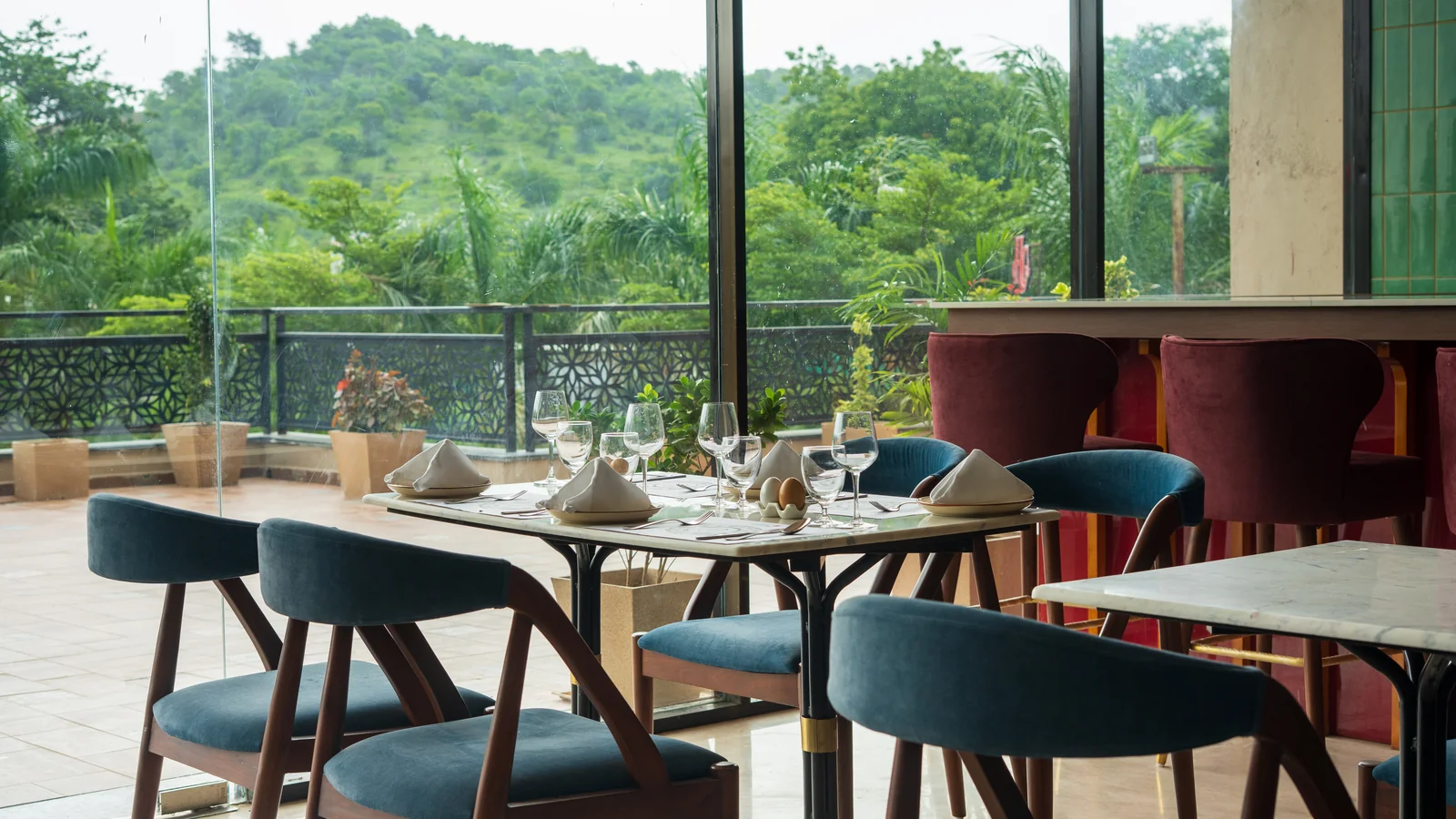 Bougainvillea dining area