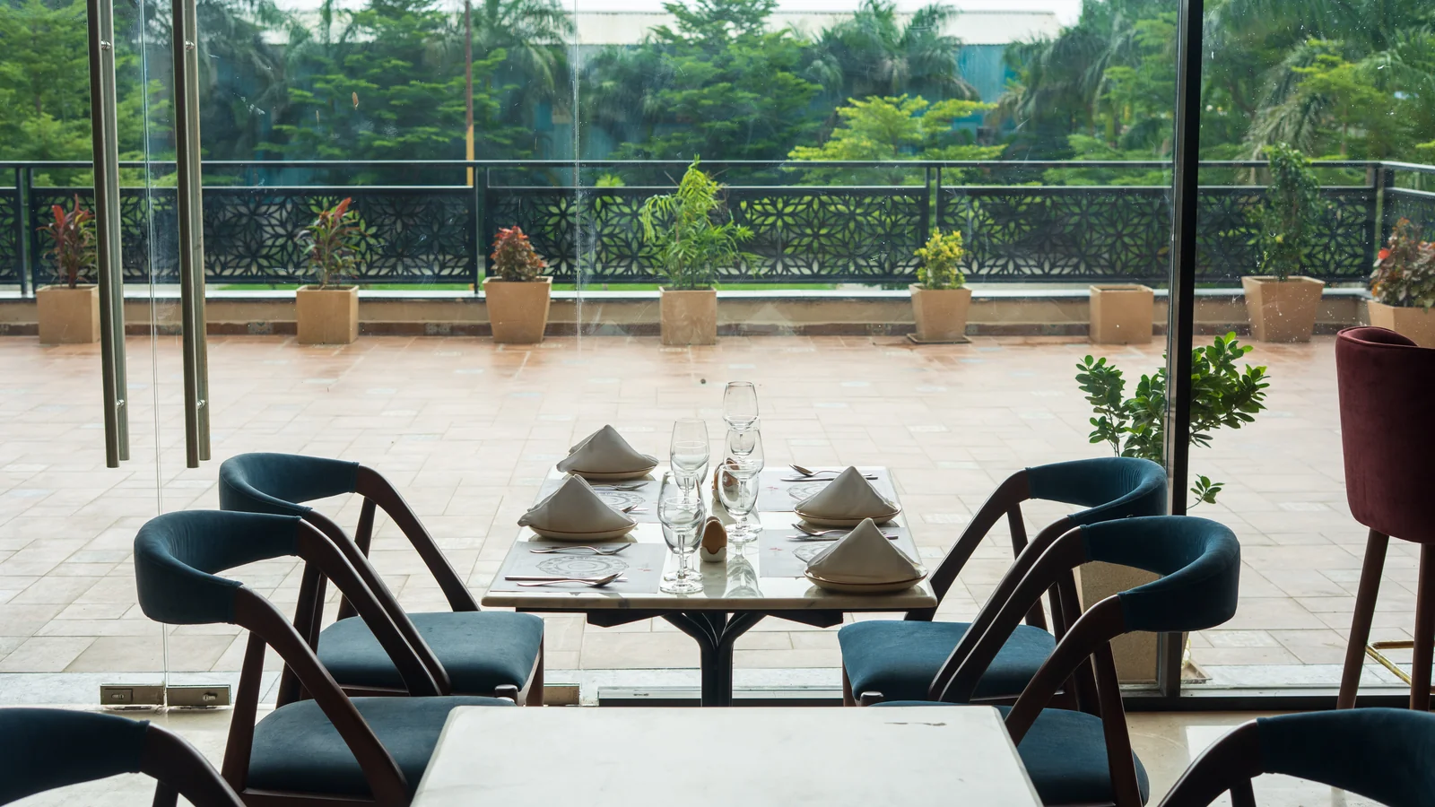 Bougainvillea dining area