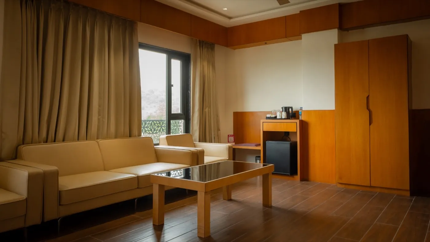 Club room seating by the window