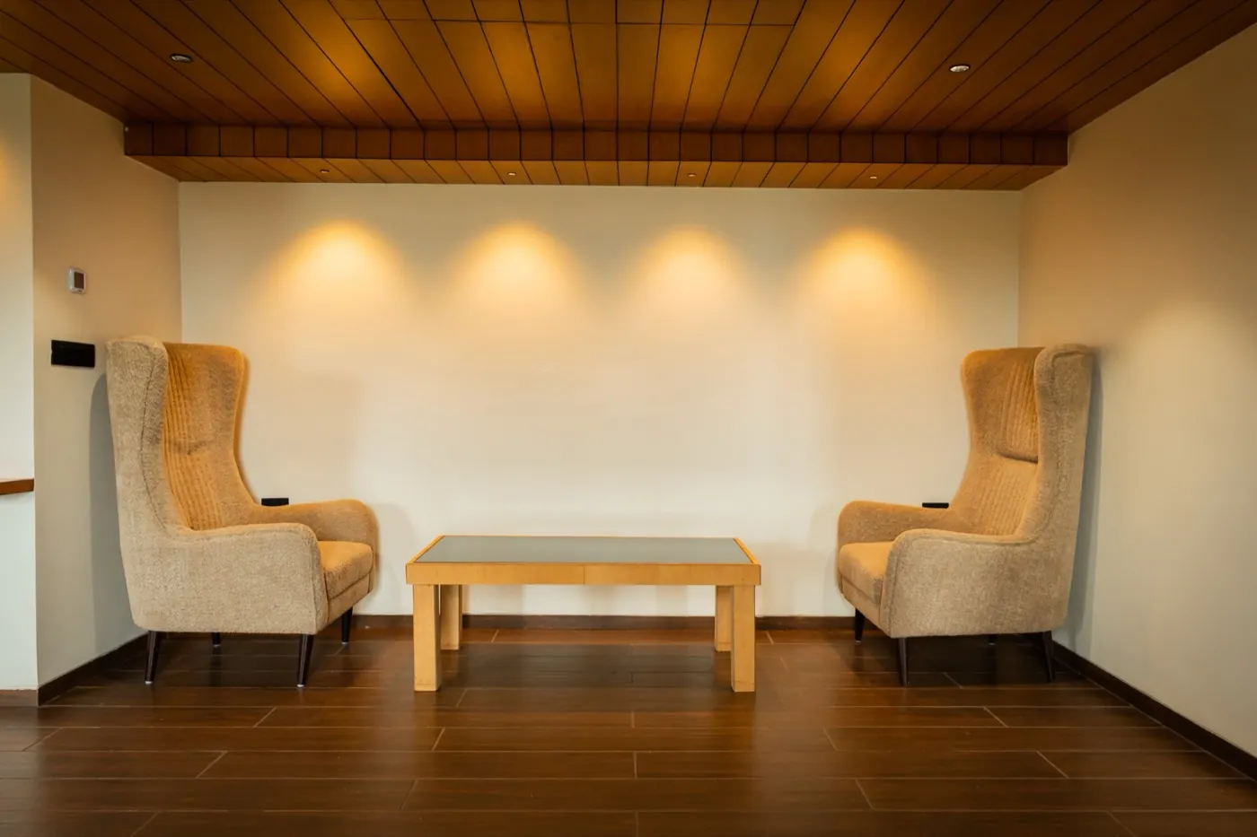 Club room armchairs