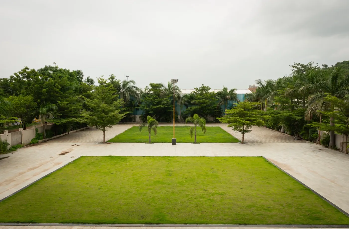 The Greens lawn