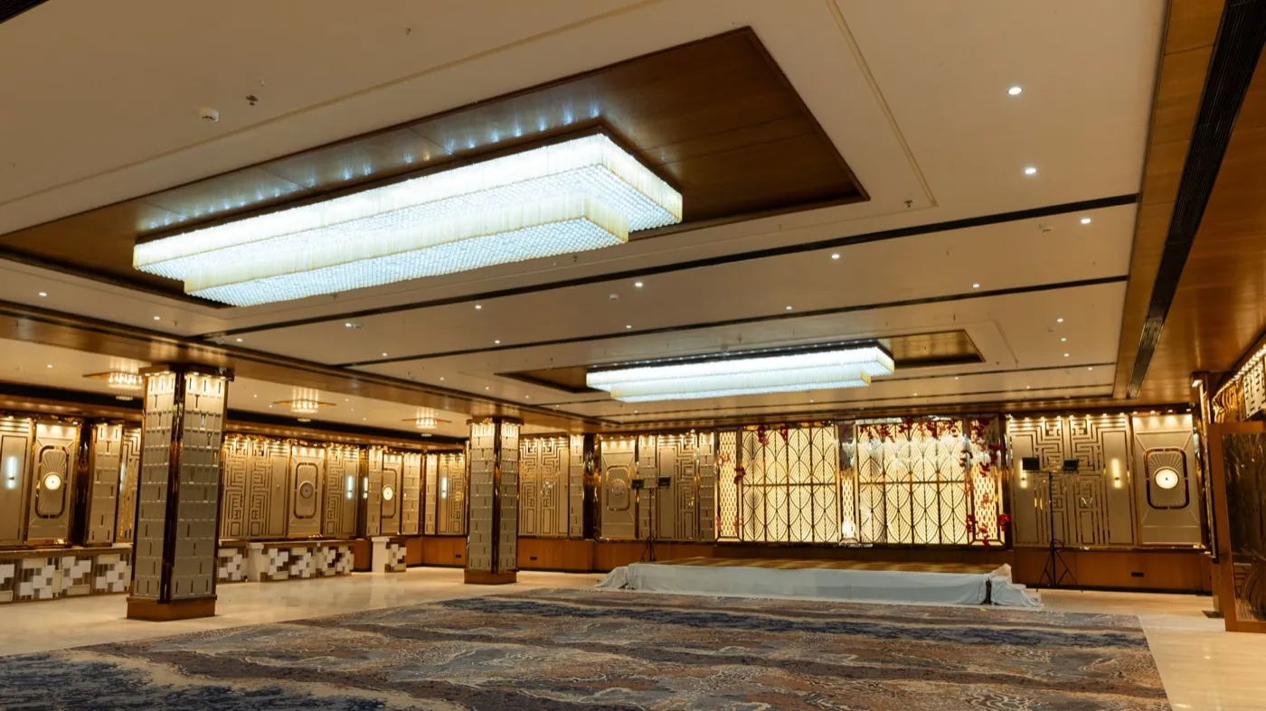 Orchid Ball Room and chandeliers