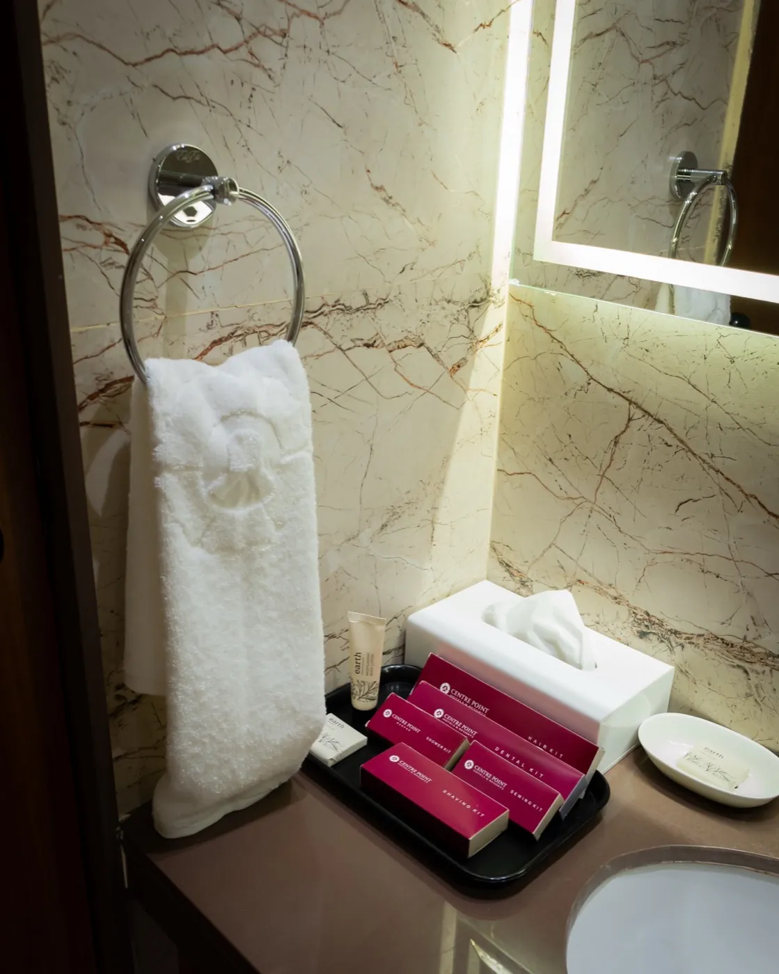 Premium room bathroom amenities