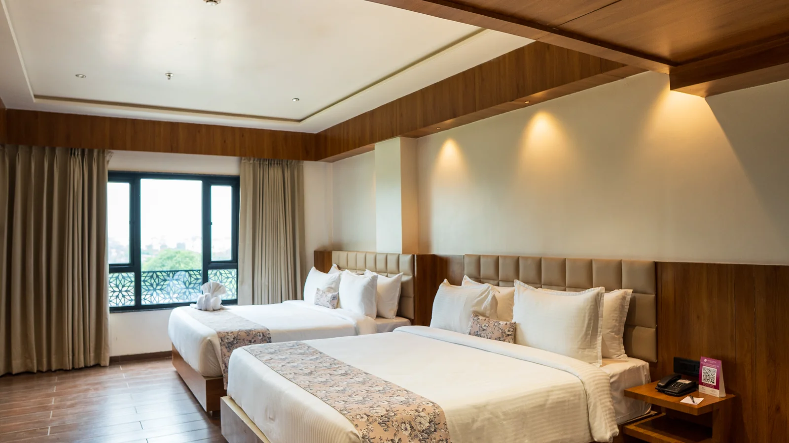 Guest room with two beds